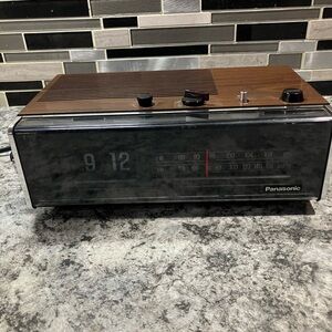 Vintage Panasonic Flip Clock Radio RC-6234 AM FM Alarm Tested, Works
